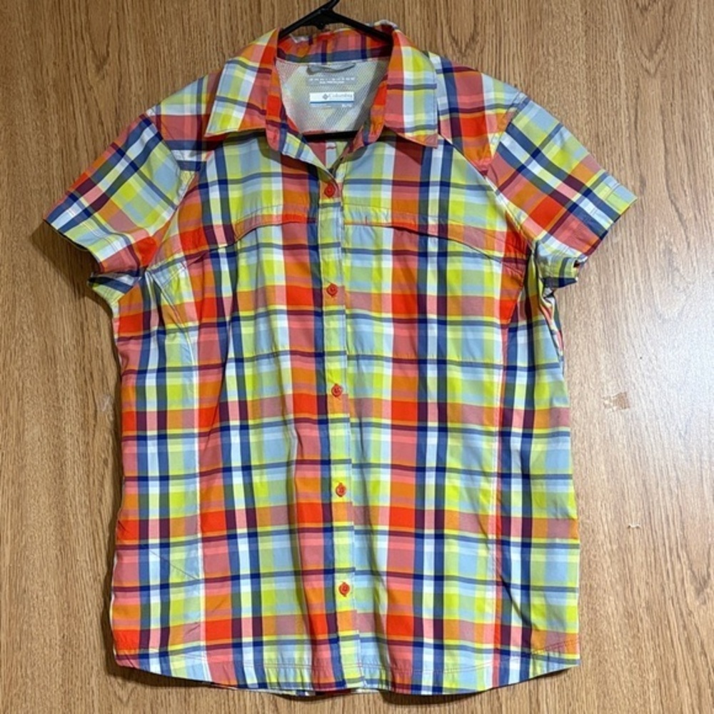 Columbia Multicolor Plaid Short Sleeve Shirt